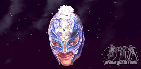 La cara de Rey Mysterio en lugar de la luna para GTA San Andreas
