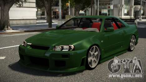 Nissan Skyline R34 XS V1.1 para GTA 4