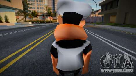 Peppino Spaghetti from Pizza Tower(Low-Poly) para GTA San Andreas