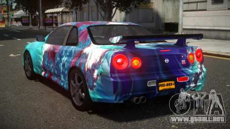 Nissan Skyline R34 XR-Z S13 para GTA 4