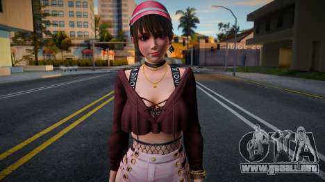 DOAXVV Nanami - Gal Outfit (Rollable Hoodie) LV para GTA San Andreas