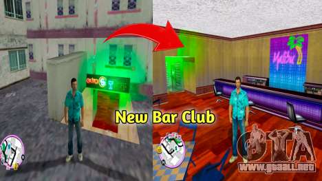 Nuevo Bar Club Mapa Mod para GTA Vice City