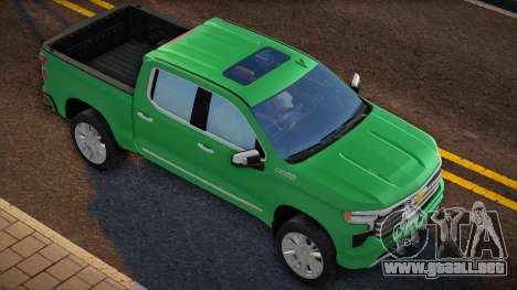 Chevrolet Silverado High Country 2022 Green para GTA San Andreas