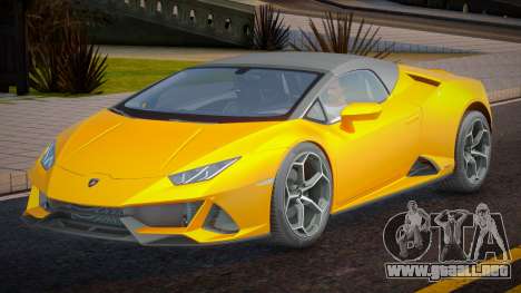 Lamborghini Huracan EVO Spyder Ukr Plate para GTA San Andreas