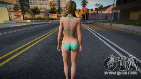 Monica in a green swimsuit para GTA San Andreas