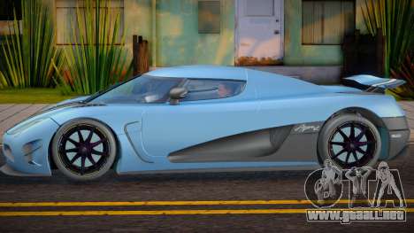 Koenigsegg Agera R Cherkes para GTA San Andreas