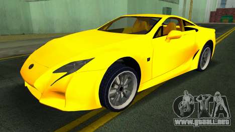 Lexus LF-A Concept Custom para GTA Vice City