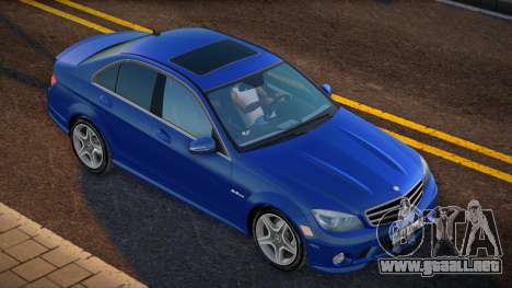 Mercedes-Benz C63 W204 AMG KZ Plate para GTA San Andreas