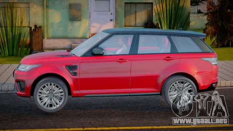 Land Rover Range Rover Sport SVR Red para GTA San Andreas