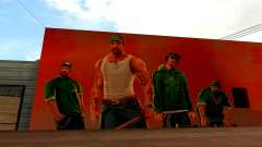 Nuevo  Mural Grove Street Families para GTA San Andreas