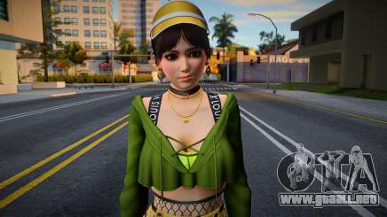 DOAXVV Kokoro - Gal Outfit (Rollable Hoodie) LV para GTA San Andreas