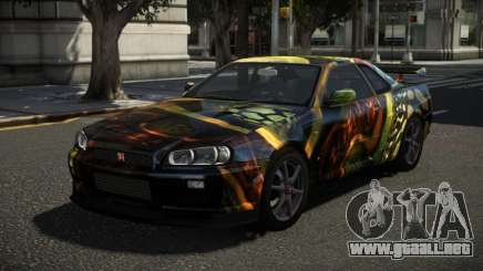 Nissan Skyline R34 XR-Z S10 para GTA 4