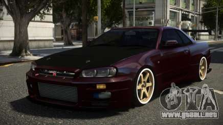 Nissan Skyline R34 GT-R Spec-V ST V1.2 para GTA 4