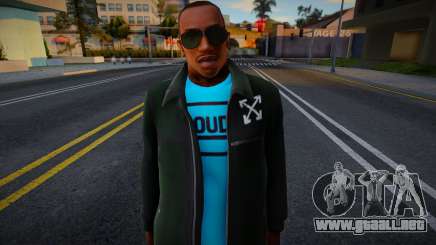 New CJ Casual V1 Carl Johnsom Jacket Off White para GTA San Andreas