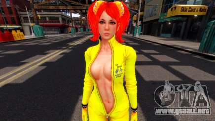 Redhead Juliet Starling in sport rider outfit para GTA 4