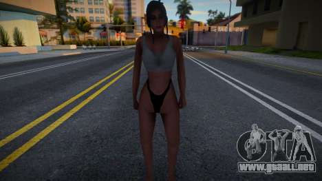 Chica en top y ropa interior para GTA San Andreas