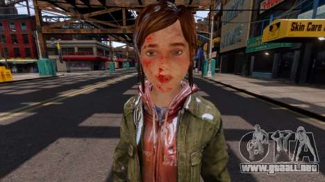 Ellie Wintercoat TLOU blood para GTA 4