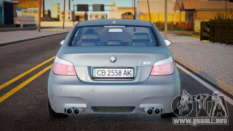 BMW M5 E60 UKR Plate para GTA San Andreas