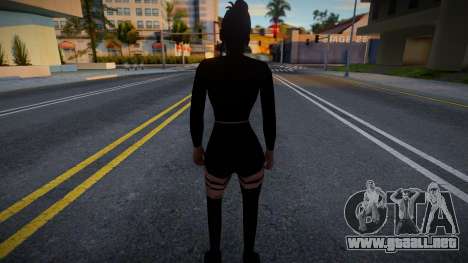 Chaqueta negra y pantalones cortos negros para GTA San Andreas