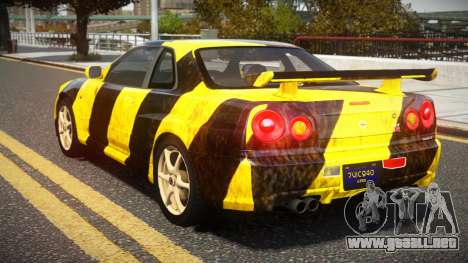 Nissan Skyline R34 UnE V-Spec S6 para GTA 4