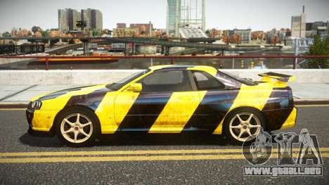 Nissan Skyline R34 UnE V-Spec S6 para GTA 4