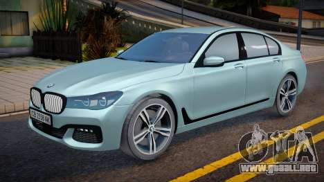 BMW 750i 2017 Ukr plate para GTA San Andreas