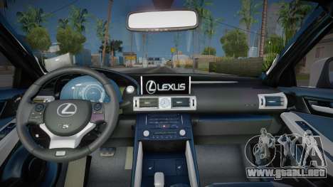 Lexus IS350 CCD para GTA San Andreas