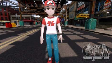 Entrenador Pokémon Rojo (Sol Luna) para GTA 4