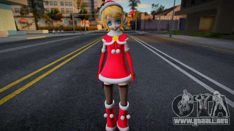 PDFT Kagamine Rin Christmas para GTA San Andreas