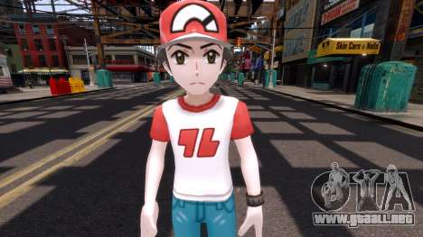 Entrenador Pokémon Rojo (Sol Luna) para GTA 4