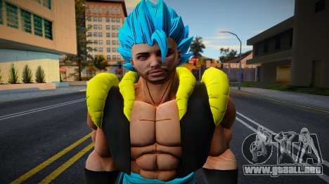 Gogeta realista fusión jugador de GTA 5 para GTA San Andreas