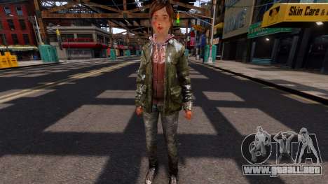 Ellie Wintercoat TLOU blood para GTA 4