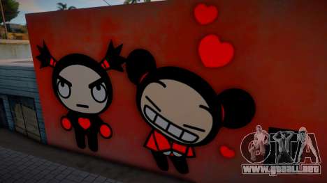 Mural Pucca And Garu para GTA San Andreas