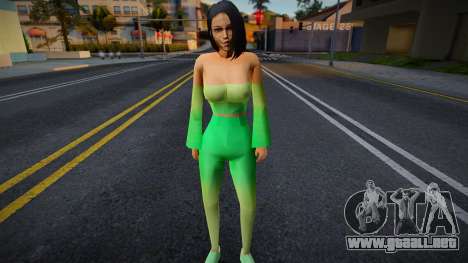 Girl Green Costume para GTA San Andreas