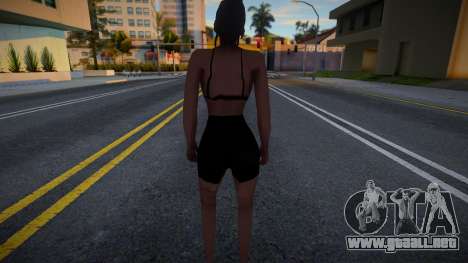 Chica con sujetador negro y bicicletas para GTA San Andreas