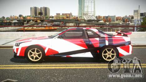 Nissan Skyline R34 UnE V-Spec S8 para GTA 4