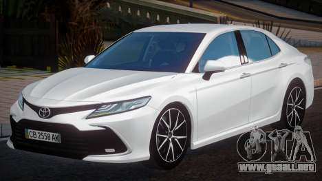 Toyota Camry V75 2022 Ukr Plate para GTA San Andreas