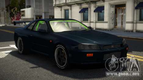 Nissan Skyline R34 GT-R V-Spec XT para GTA 4