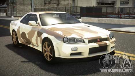 Nissan Skyline R34 UnE V-Spec S1 para GTA 4