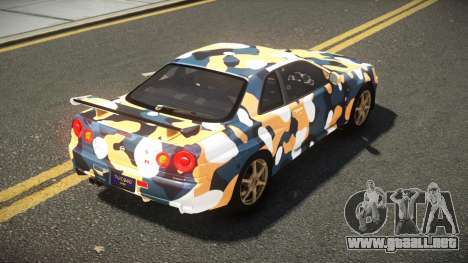 Nissan Skyline R34 UnE V-Spec S10 para GTA 4