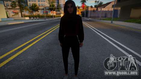 Sudadera y leggings negros 2 para GTA San Andreas