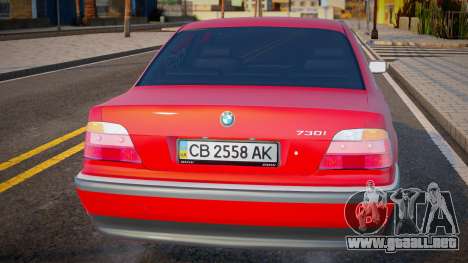 BMW 730 E38 UKR Plate para GTA San Andreas