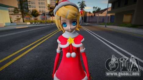 PDFT Kagamine Rin Christmas para GTA San Andreas