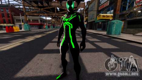 MVC3 Spiderman Black Green para GTA 4