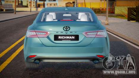 Toyota Camry XV70 Richman para GTA San Andreas