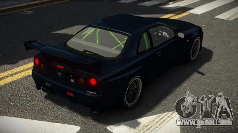 Nissan Skyline R34 GT-R V-Spec XT para GTA 4