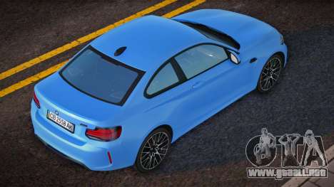 BMW M2 Competition UKR Plate para GTA San Andreas