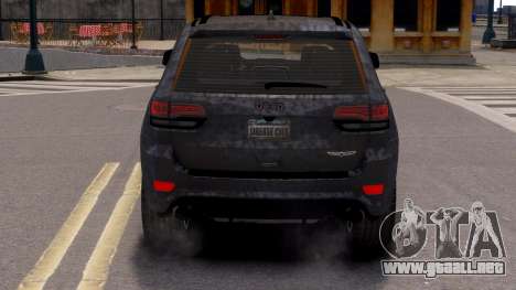 2018 Jeep Grand Cherokee Trackhawk Series IV para GTA 4