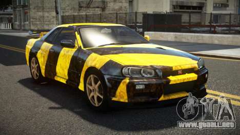 Nissan Skyline R34 UnE V-Spec S6 para GTA 4