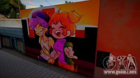Mural D-Sides Boyfriend And D-Sides Girlfriend para GTA San Andreas
